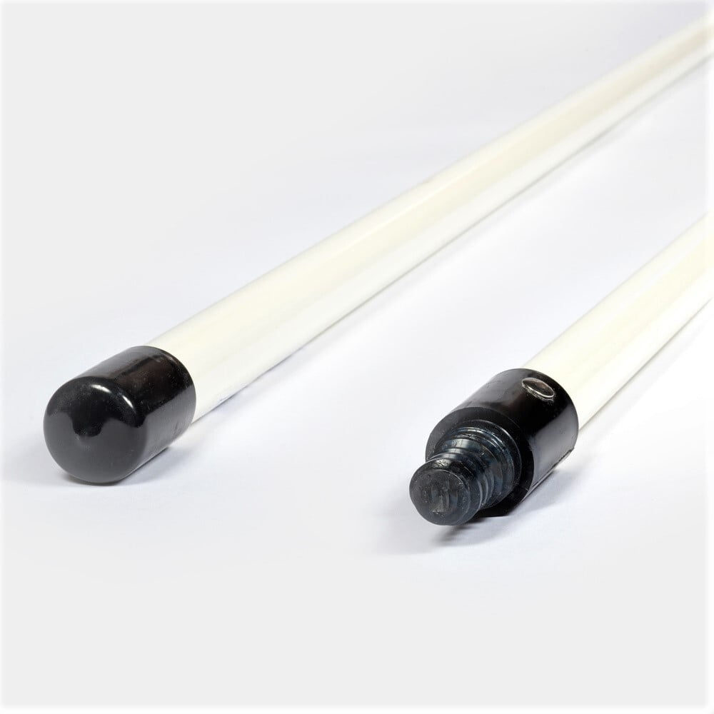 Fiberglass Handle, 60" x 1" dia. w/ plastic BBDB acme threads & flat cap